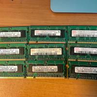 9 memorie Ram per notebook Laptop Portatile da 512