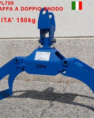 Pinza Legna IPL700 e STAFFA attacco escavatore