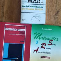 3 libri di Esercizi SVOLTI di MATEMATICA