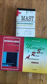 3 libri di Esercizi SVOLTI di MATEMATICA