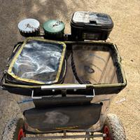 Carrello portata trote porta pesci trota lago