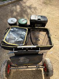 Carrello portata trote porta pesci trota lago