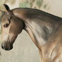 Modellino Scultura cavallo Quarter Horse in resina
