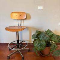 Sgabello da disegno anni 50 originale