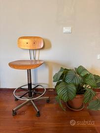 Sgabello da disegno anni 50 originale