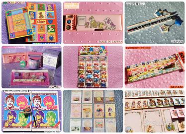 VINTAGE 1980 cartoleria cancelleria da collezione