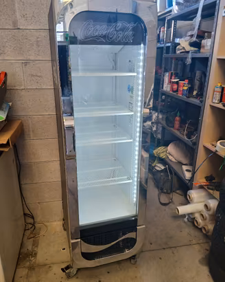 frigo vetrina coca cola nero cromato 