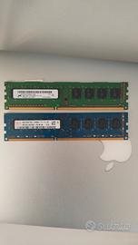 2 X 4GB RAM DDR3 1600mhz