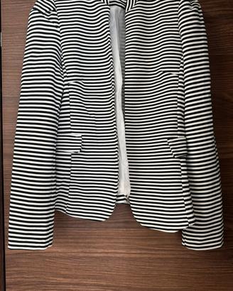 Blazer Giacca Donna a Righe Orizzontali
