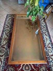 Tavolino espositore in legno