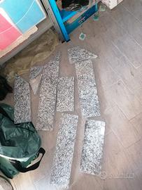 Lastre in marmo colore grigio spessore 3 cm