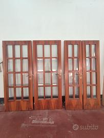 Set 3 Porte Interne in Legno e Vetro all'Inglese