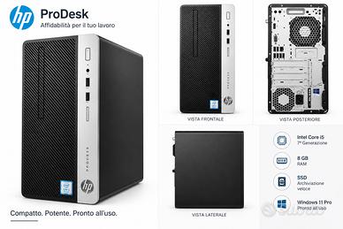 HP ProDesk 400 G4 – SSD 240 GB + HDD 1 TB