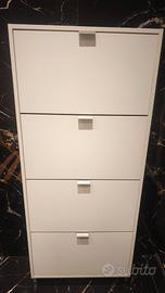 Scarpiera slim bianca