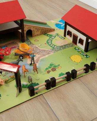 Eichhorn Fattoria in Legno 38 pezzi + puzzle 8pz p