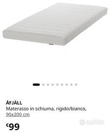 2 Materassi AFJALL Ikea+Cristallo tavolo 130x70