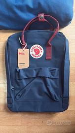 zaino Fjallraven Kanken Blu e Rosso/Bordeaux