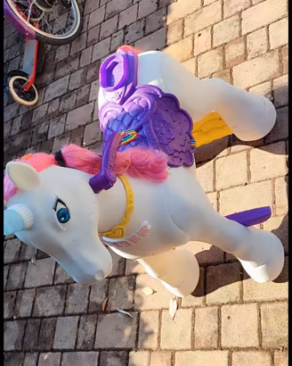 unicorno feber cavalcabile e ricaricabile 