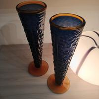 Coppia Vasi Murano 46cm vintage 