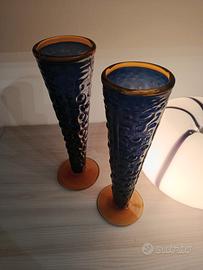 Coppia Vasi Murano 46cm vintage 