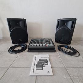 Sistema audio Behringer completo mixer + casse (B2