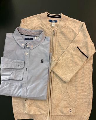 Camicia più cardigan 10 anni