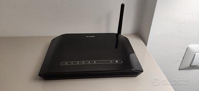 Router Wireless G ADSL 2+ con 4 Porte 10/100 DSL-2