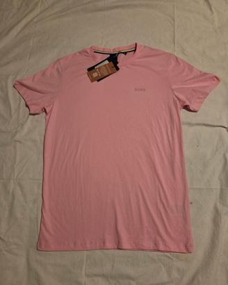 Maglietta T-Shirt Uomo HUGO BOSS Rosa Taglia S Nuo