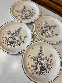 4 piatti piani Pinewood by Grindley made England