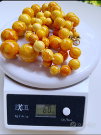 Collana Ambra Baltica Butterscotch