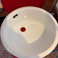 Lavello circolare bianco (nuovo)