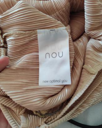 NOU tuta pantalone color oro 