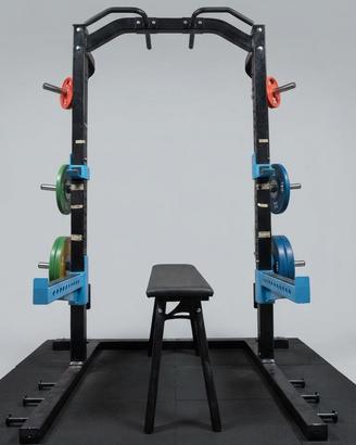 Rack, sissy squat, dip, panca
