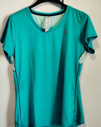 T-shirt tecnica donna manica corta marca New 