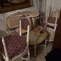 Salotto completo stile Luigi XVI - Neoclassico