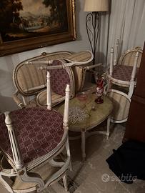 Salotto completo stile Luigi XVI - Neoclassico