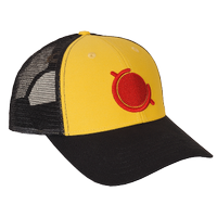 Cappellino Trucker Nero Giallo Rosso - City Owner