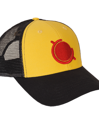 Cappellino Trucker Nero Giallo Rosso - City Owner