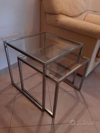 set 2 tavolini impilabili