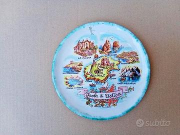 Piatto in ceramica Isola di USTICA