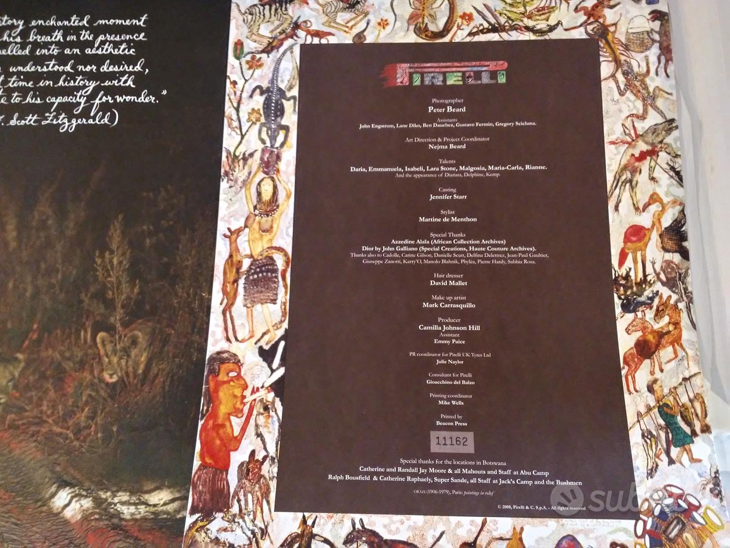 Peter Beard カレンダーPirelli 2009 2009 Pirelli Calendar By Peter Beard Erotica | eBay UK