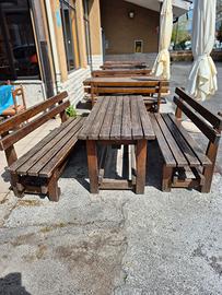 tavolo e panche