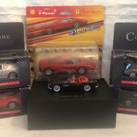 Set 6 macchinine ferrari bmw shell v-power