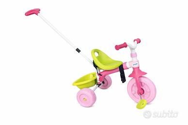 Triciclo per bimba con manico posteriore