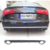 DIFFUSORE AUDI A6 4G 11-14 LOOK RS + TERMINALI DI 