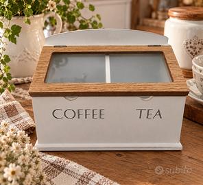 Porta té e caffè shabby chic 
