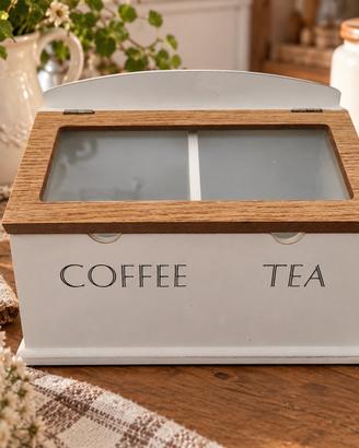 Porta té e caffè shabby chic 