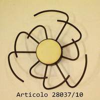 Plafoniera anticata ruggine scuro