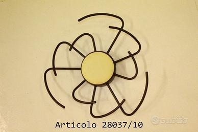 Plafoniera anticata ruggine scuro