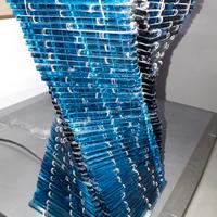 lampada cristallo blu